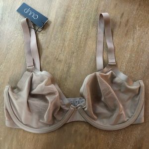 CUUP plunge mesh bra 32F, NWT